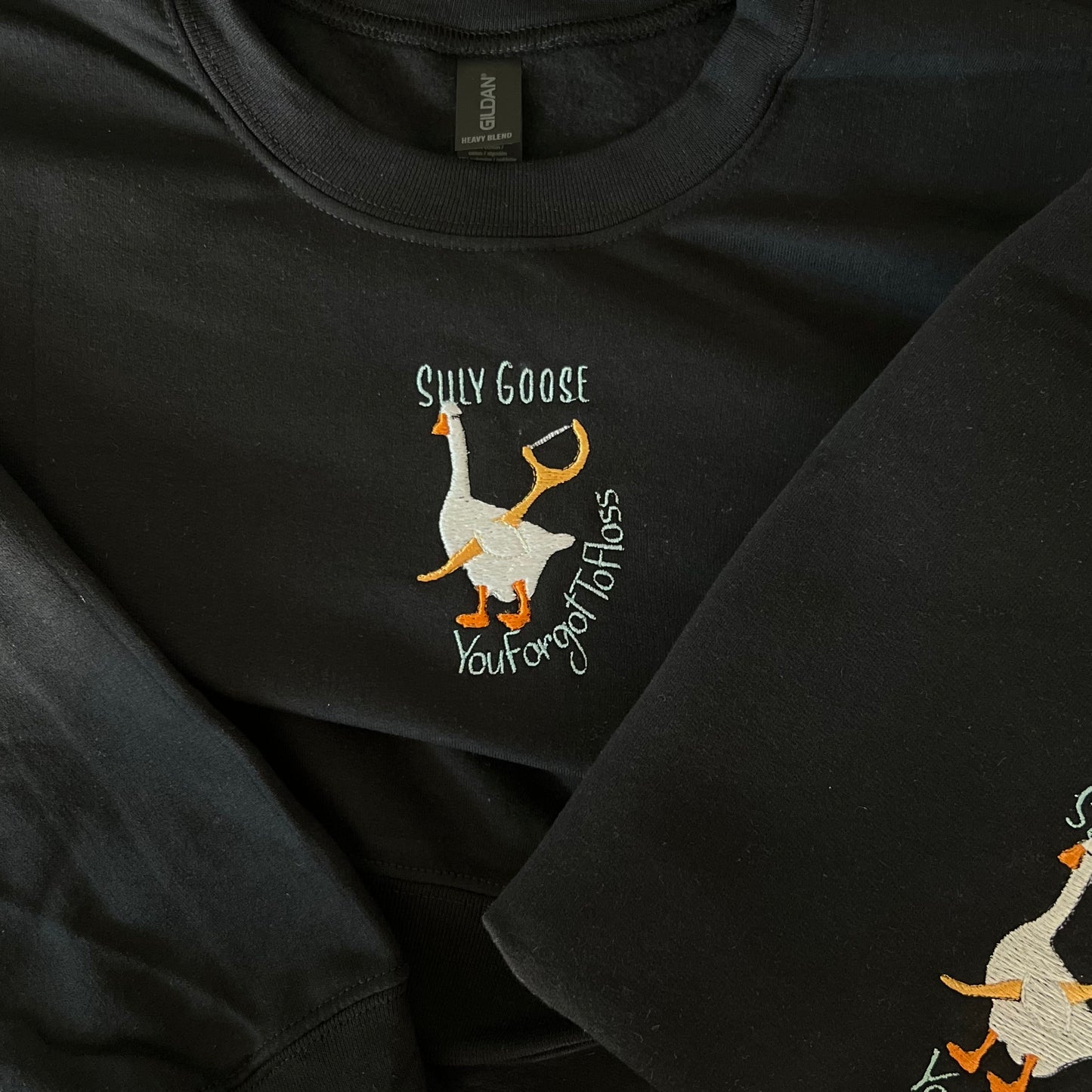 Last Call- Silly Goose FULL Embroidery sweater