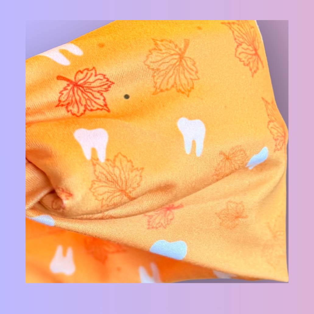 Fallin’ for Smiles Pastel Orange Knotted Headband Buttons NOT Included***