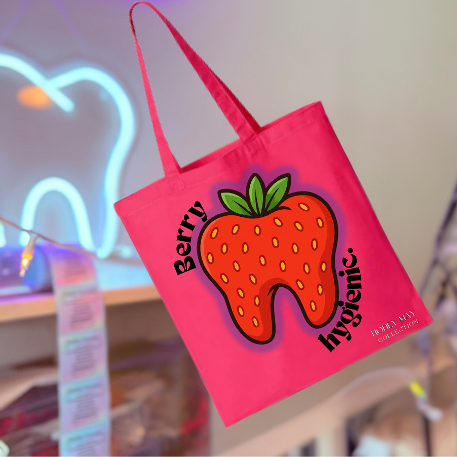 Berry Hygienic Hot Pink Tote Bag
