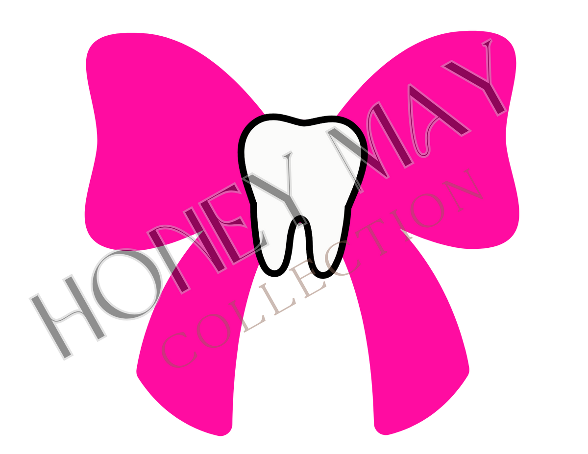 Dental Bow Digital File PNG
