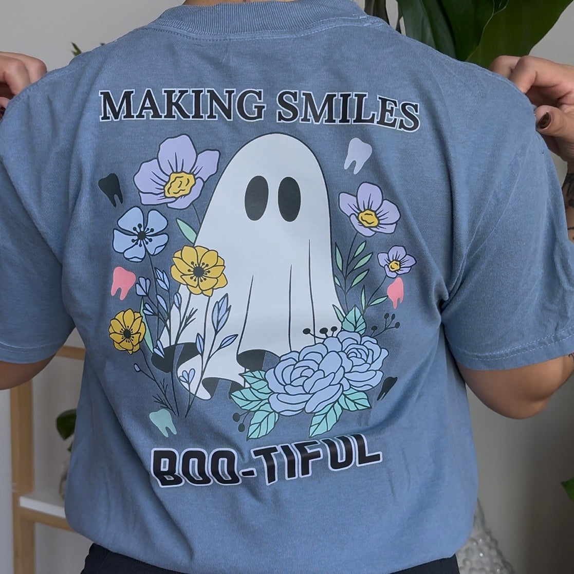 Making Smiles Beautiful Blue Tee