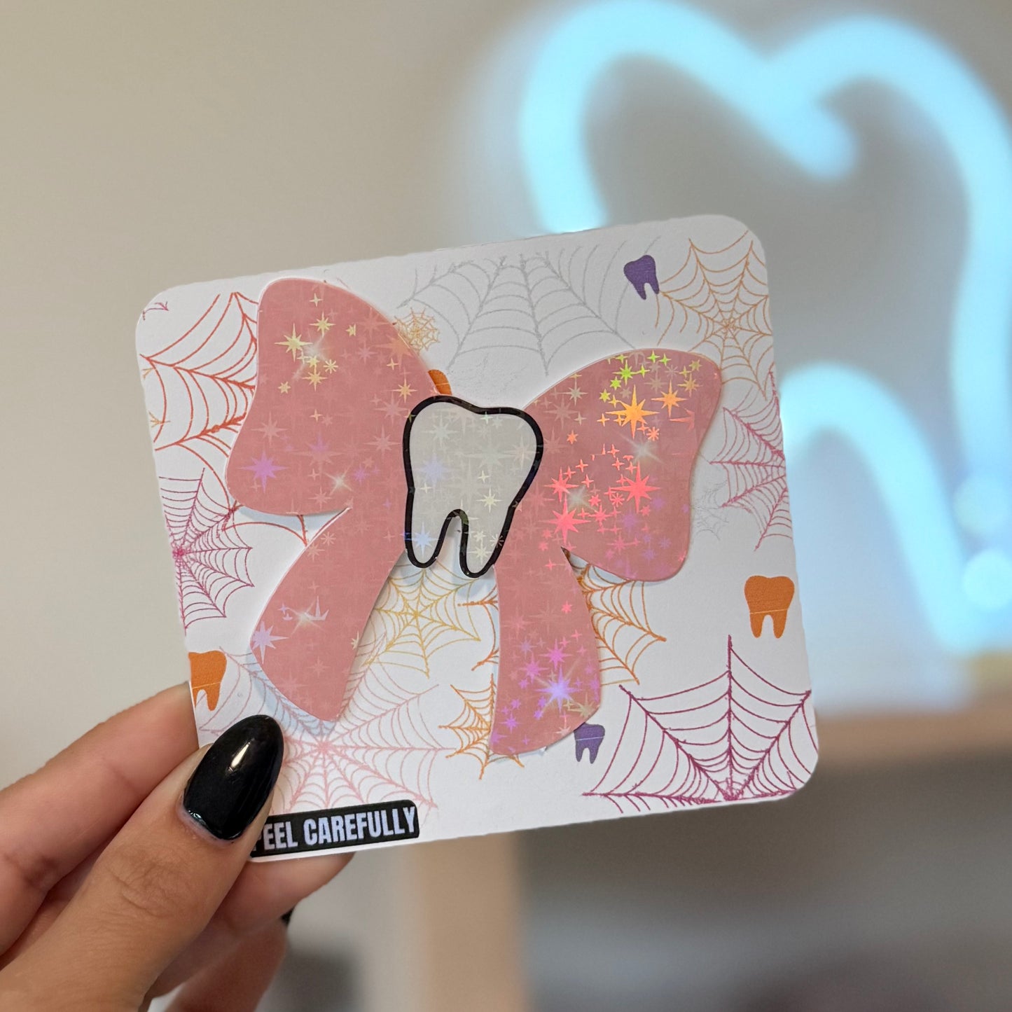 Jumbo Tooth Bow Sticker