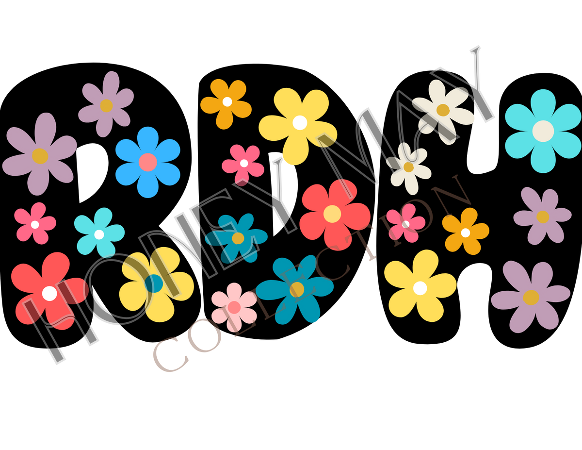 RDH Flowers Digital File PNG
