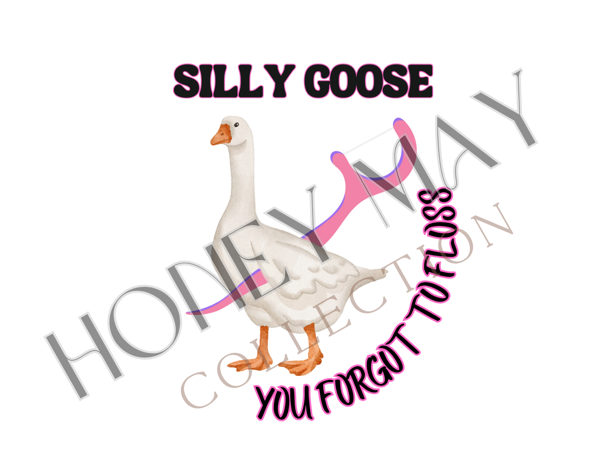 Silly Goose You Forgot To Floss Digital File PNG