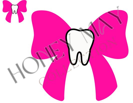 Dental Bow DTF Heat Press Sheet- Single