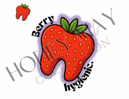 Berry Hygienic Strawberry DTF Heat Press Sheet- Single