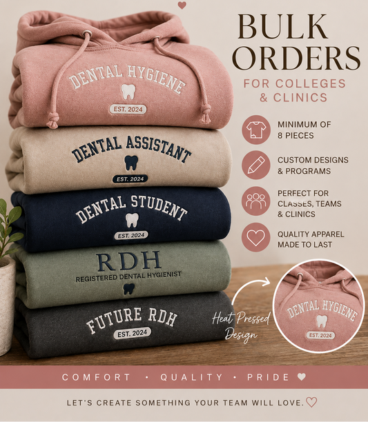 Bulk Order Hoodies ( MINIMUM 8+)