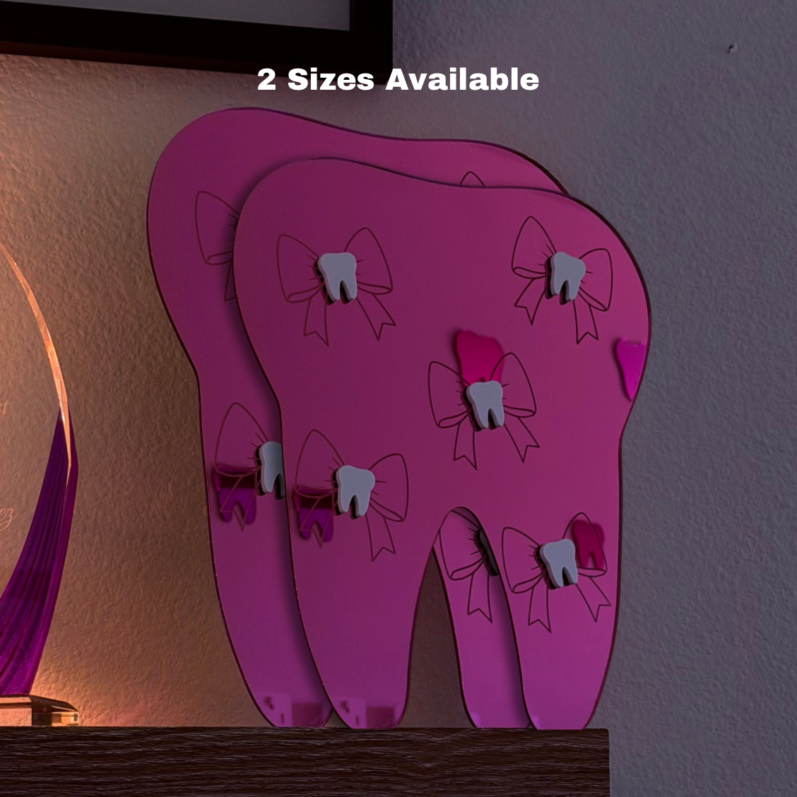 Bow Babe Pink Acrylic Mirror