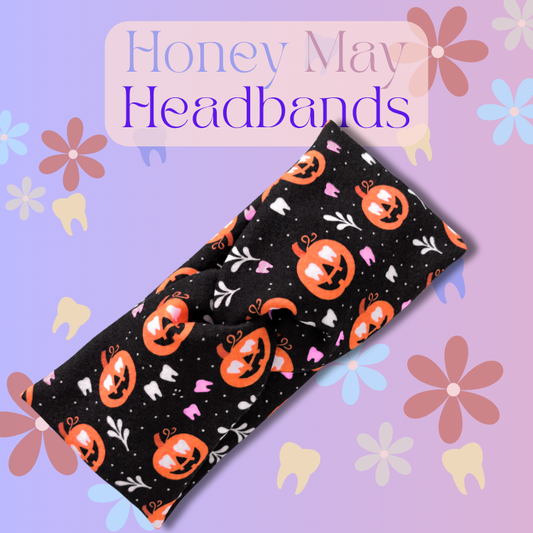 Jack-O'-Molars Headband- 4 Inch- Buttons NOT Included***
