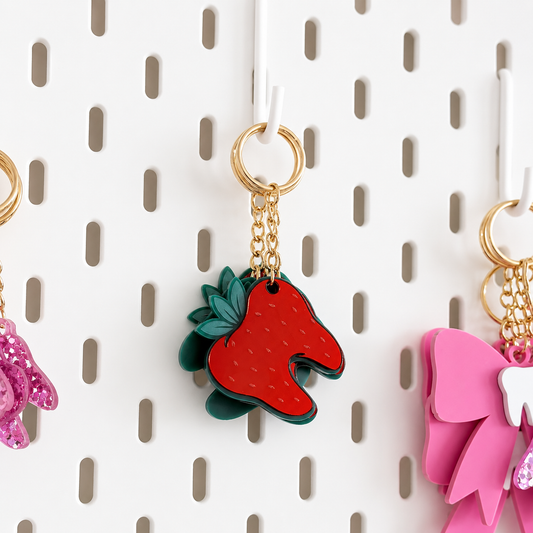 Strawberry Tooth Keychain