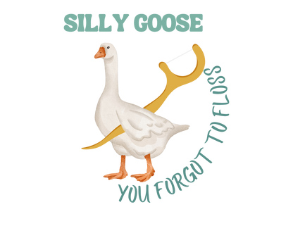 Silly Goose Embroidery Crewneck