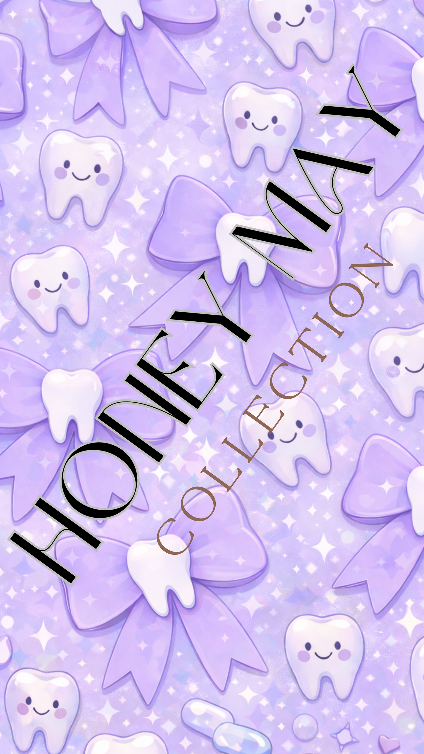 Purple Dental Bow Phone Wallpaper