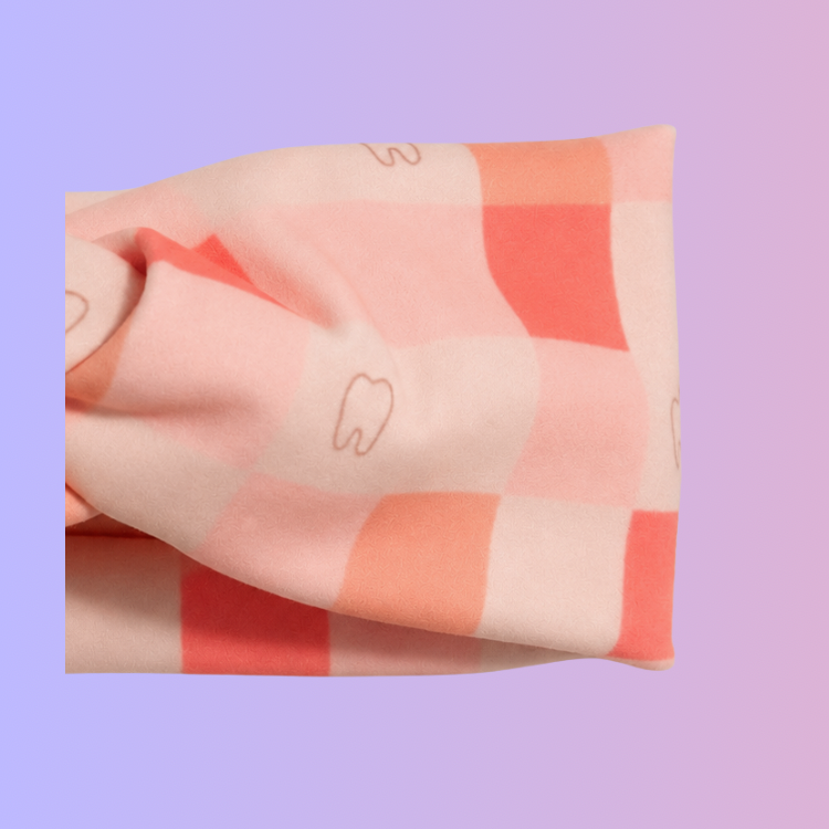 Blush Check Headband- 4 Inch- Buttons NOT Included***