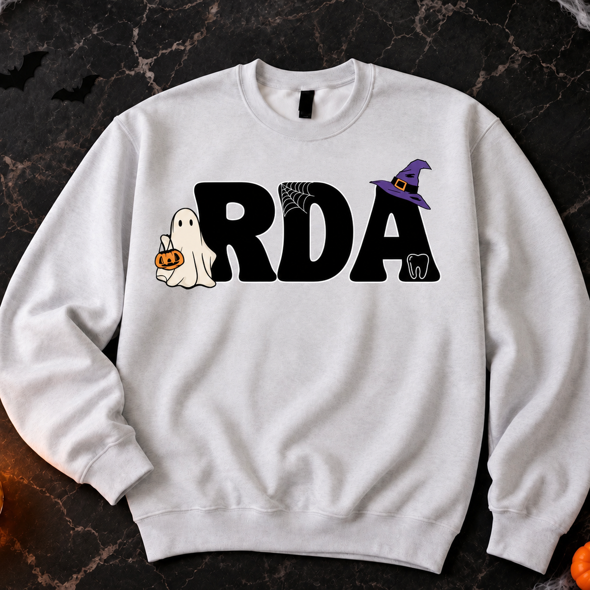 Halloween Letters Crewneck - RDH/RDA/DDS