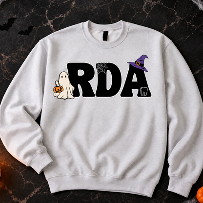 Halloween Letters Crewneck - RDH/RDA/DDS