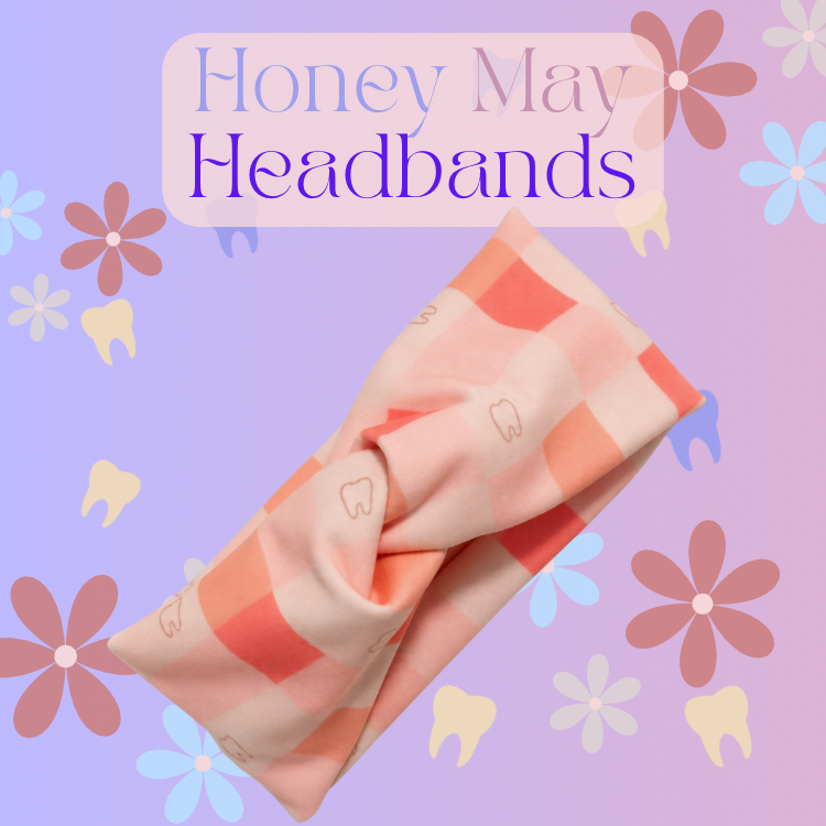 Blush Check Headband- 4 Inch- Buttons NOT Included***