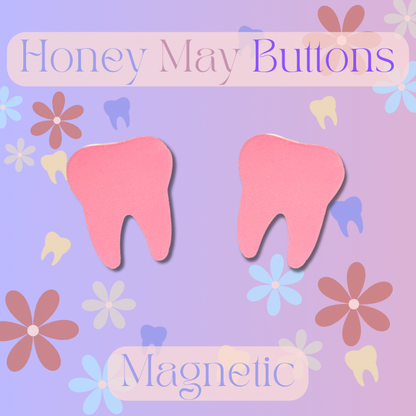 Matt Pink Magnetic Buttons