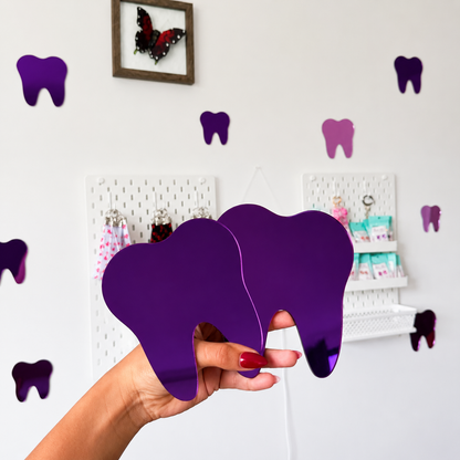 Mini Tooth Mirror Set (2) - Purple