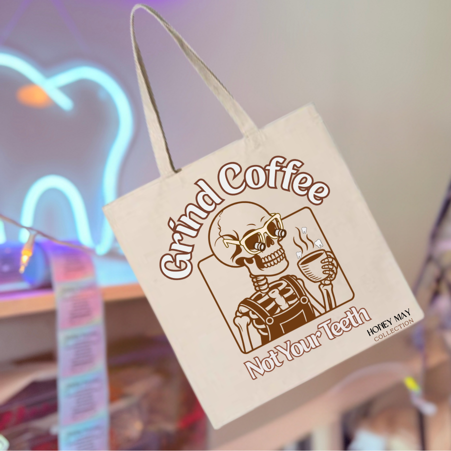 Dental Tote Bags- Sand Color- Pick Your Design