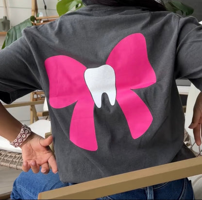 Pink Tooth Bow Shirt