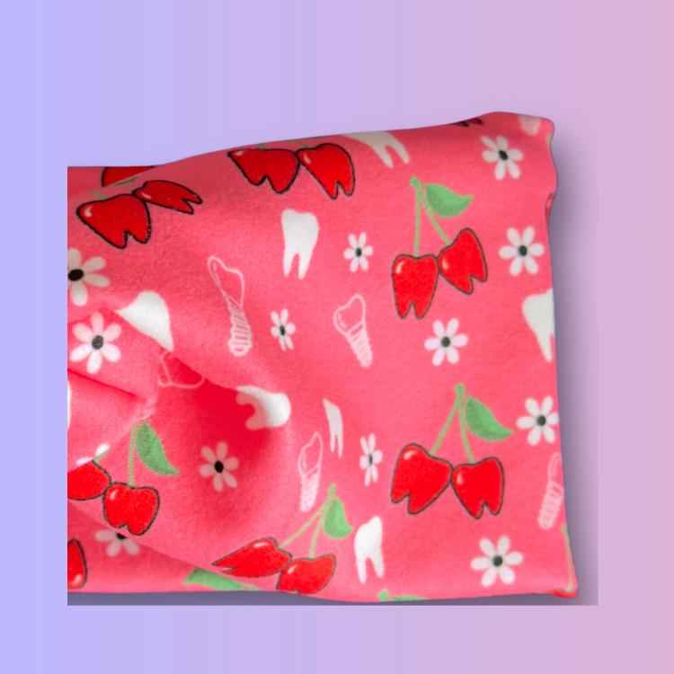 Cherry Teeth Knotted Headbands- Buttons NOT Included***