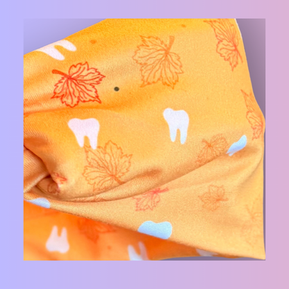 Fallin’ for Smiles Pastel Orange Knotted Headband Buttons NOT Included***