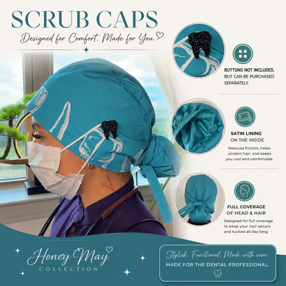 Available 06/20 - Full Series Scrub Caps Buttons NOT Included***
