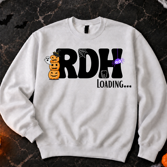 Halloween Student Letters Crewneck - RDH/RDA/DDS LOADING…