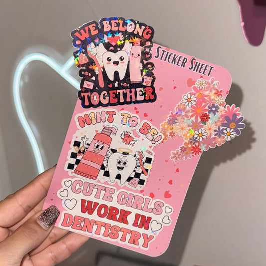 Cute Girls Work In Dentistry Valentine Bundle