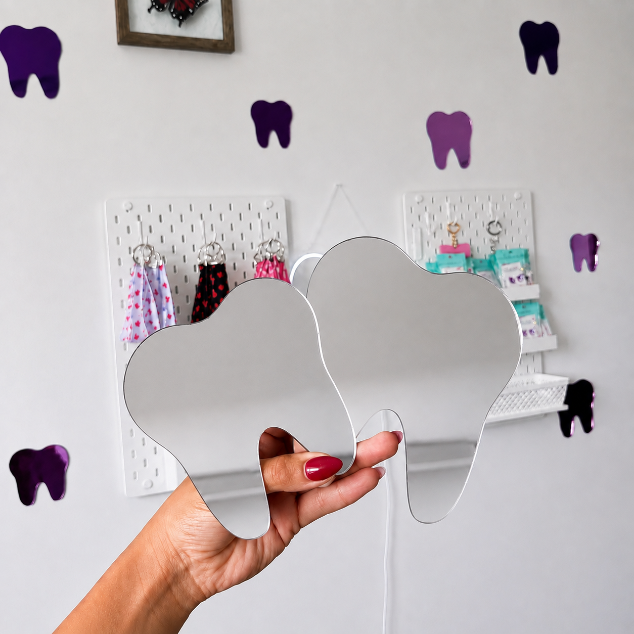Mini Tooth Mirror Set (2)  - Silver - Last Call (Copy)