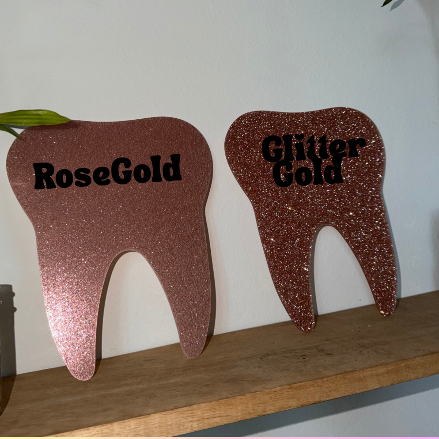 Tooth Wall Art (Glitter Finish)