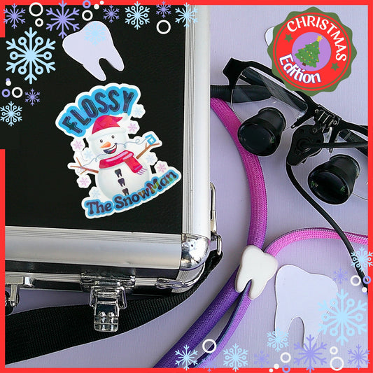 Flossy The Snowman Sticker