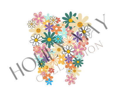 Flower Tooth Digital File PNG