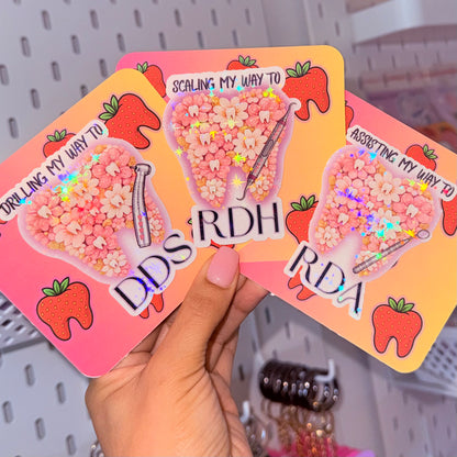 RDH/RDA/RDA Flower Stickers