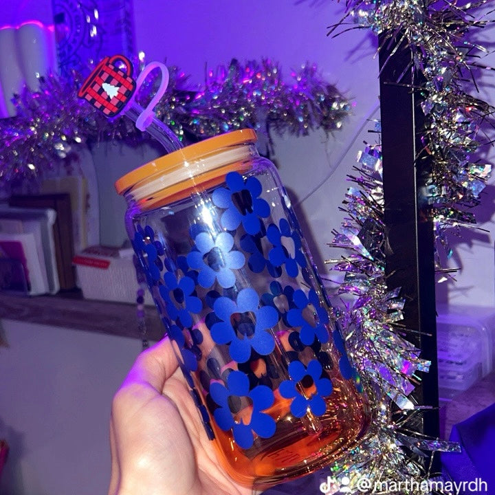 Orange Glass Tumbler