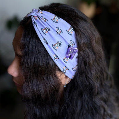 Trick Or Tooth Knotted Headband Buttons NOT Included***