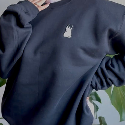 X-ray Glitter Teeth Embroidery Crewneck