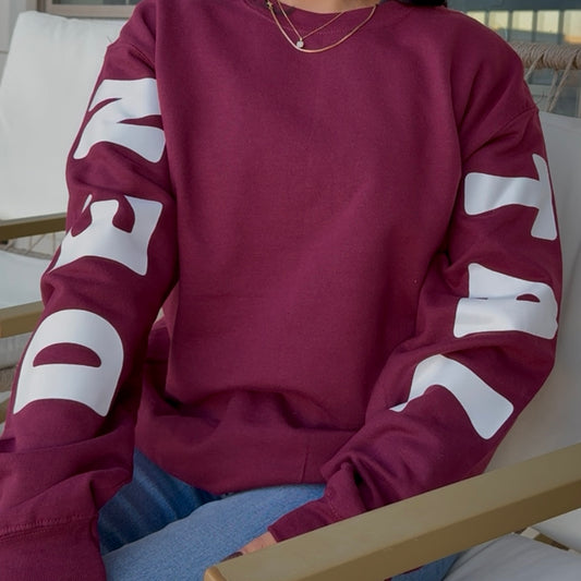 DENTAL Crewneck Maroon premade