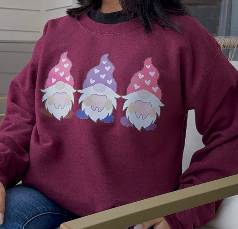 Valentine Gnomes Sweater
