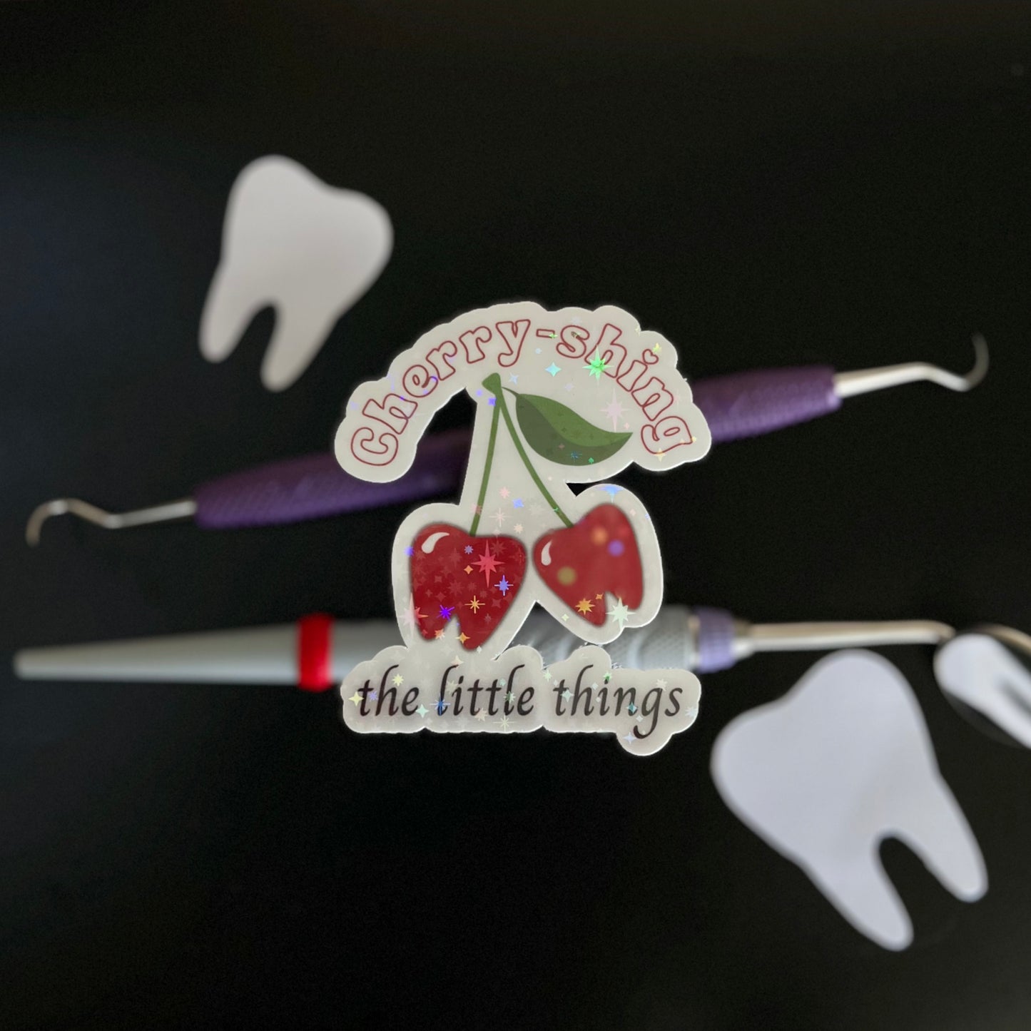 Cherry-shing The little things Sticker