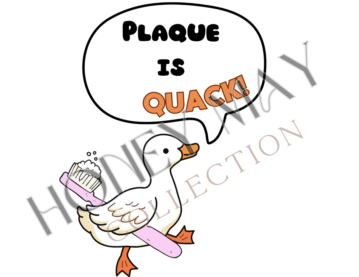 Plaque is QUACK Digital File PNG