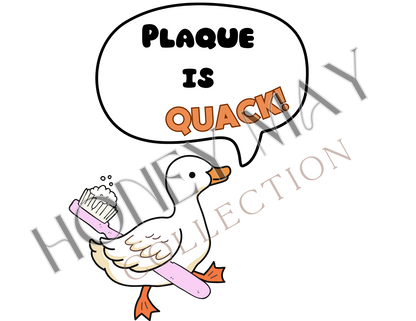 Plaque is QUACK Digital File PNG