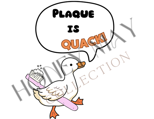 Plaque is QUACK Digital File PNG