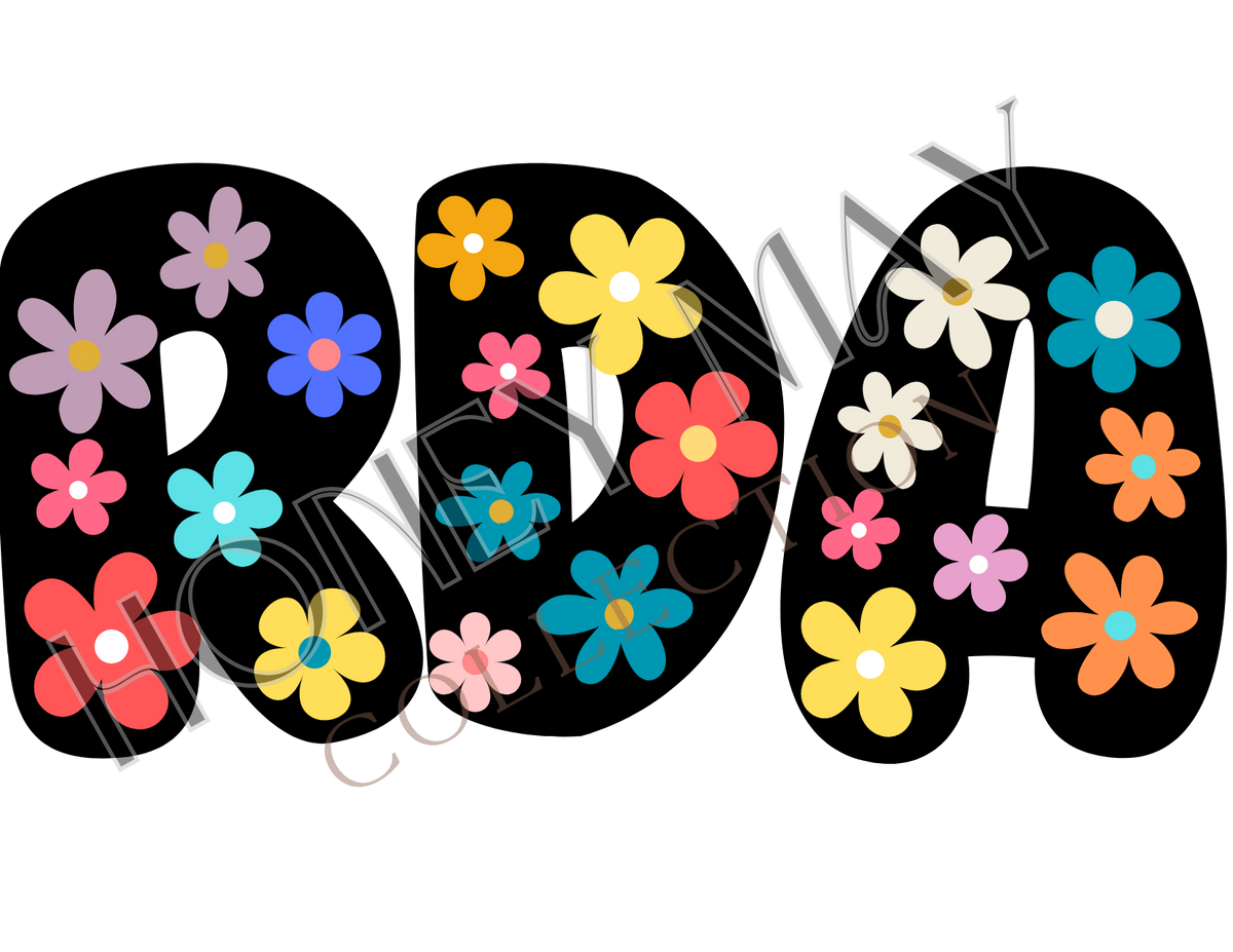 RDA Flowers Digital File PNG