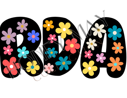 RDA Flowers Digital File PNG