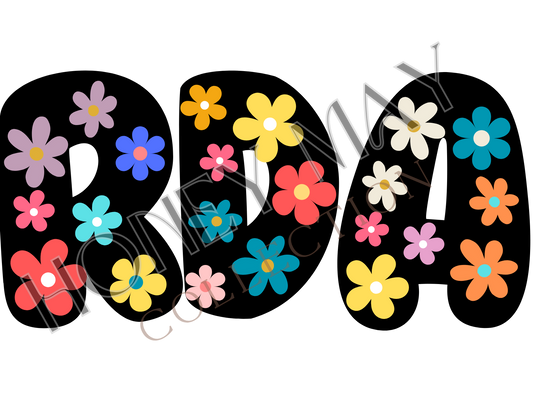 RDA Flowers Digital File PNG