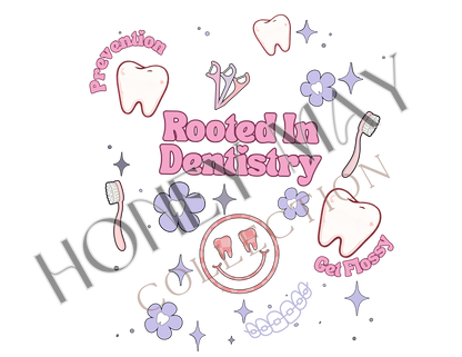 Rooted In Dentistry Digital File PNG
