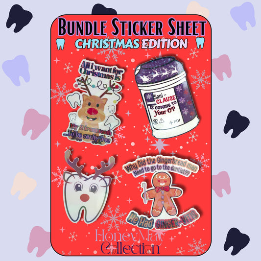 Sani-Clause  Sticker Bundle