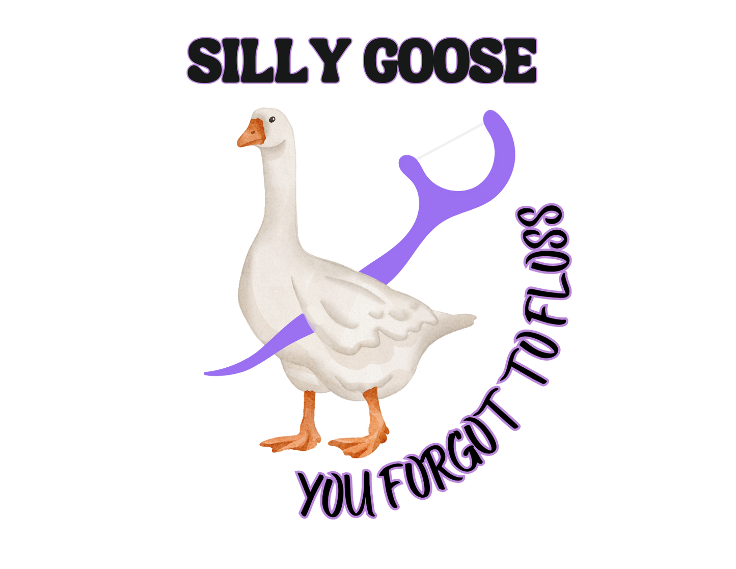 Silly Goose - Multiple Colors DTF Heat Press Sheet- Single